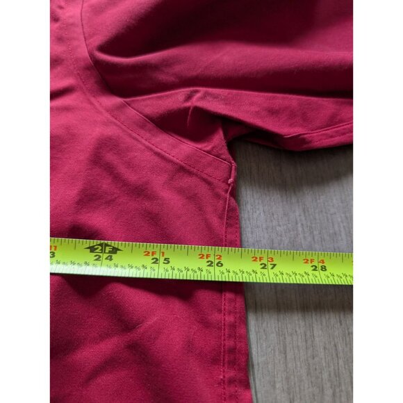 L.L. Bean Mens Wrinkle-Resistant XL Regular Button-Up Shirt Red 100% Cotton - Picture 6 of 6